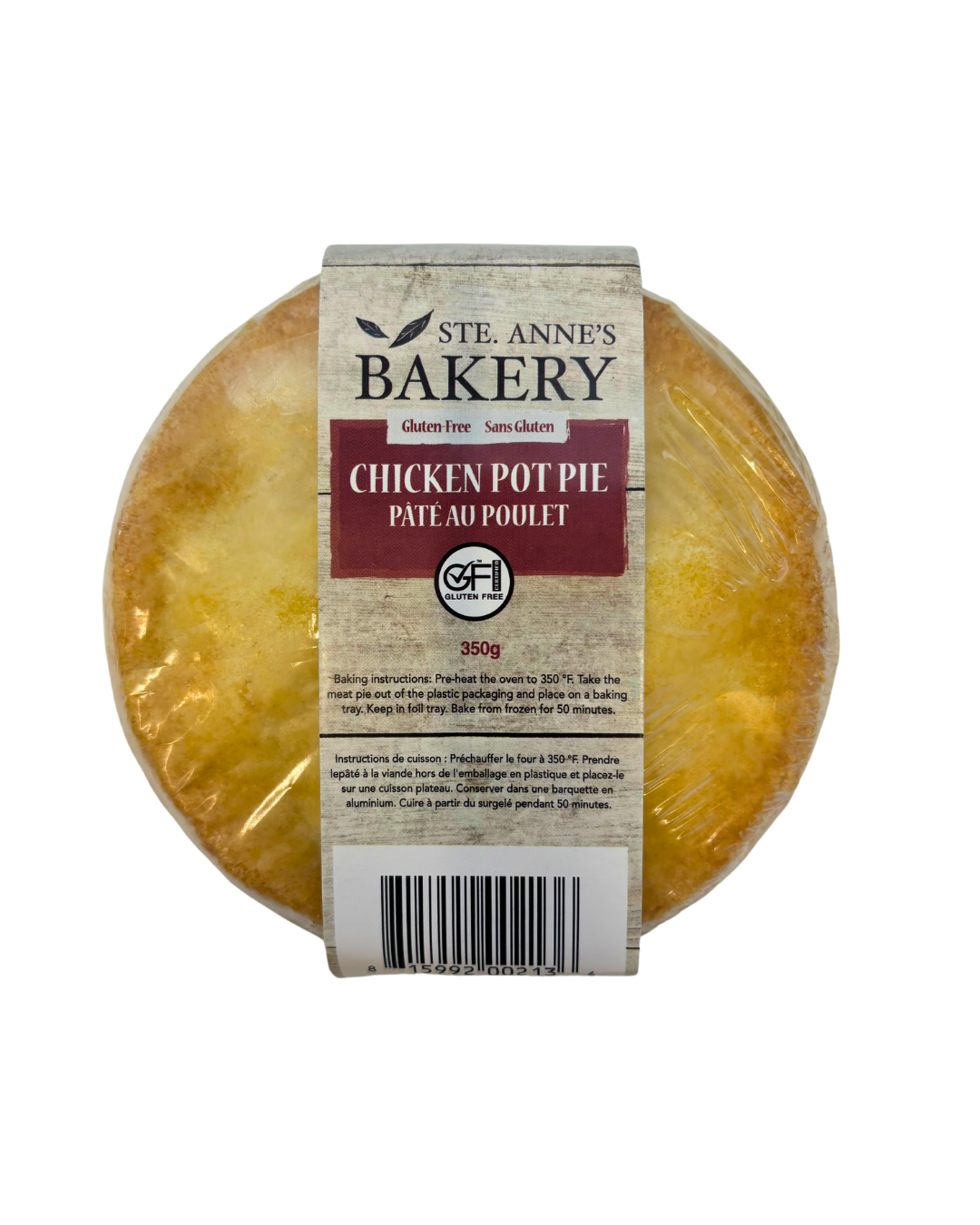 Ste. Anne's Bakery Chicken Pot Pie (gluten-free)