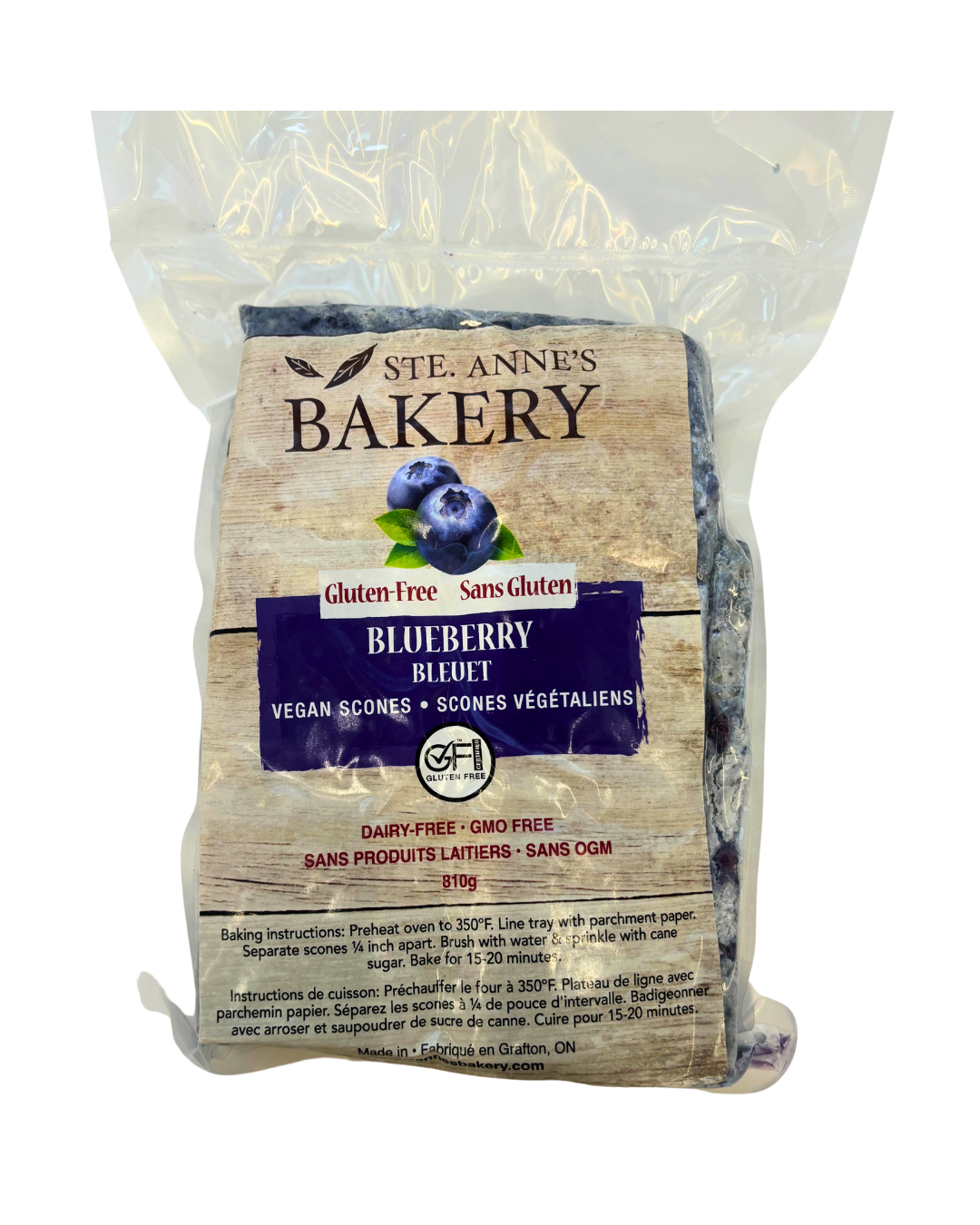 Ste. Anne's Bakery Blueberry Scones (vegan + gluten-free)