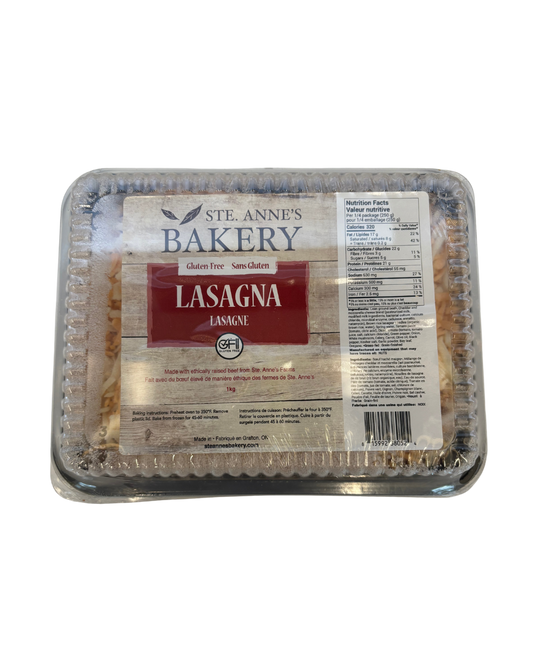 Ste. Anne's Bakery Lasagna (gluten-free)