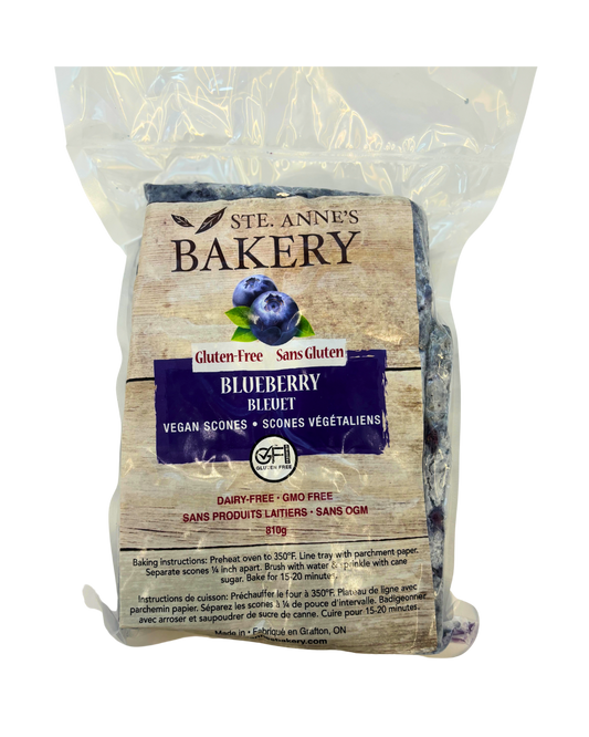 Ste. Anne's Bakery Blueberry Scones (vegan + gluten-free)